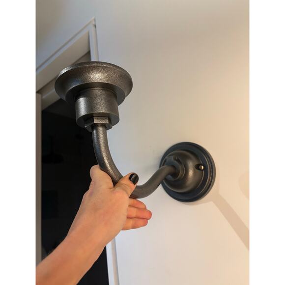 New Rejuvenation Carson Outdoor porch light Sconce gooseneck industrial carbon - Picture 4 of 5